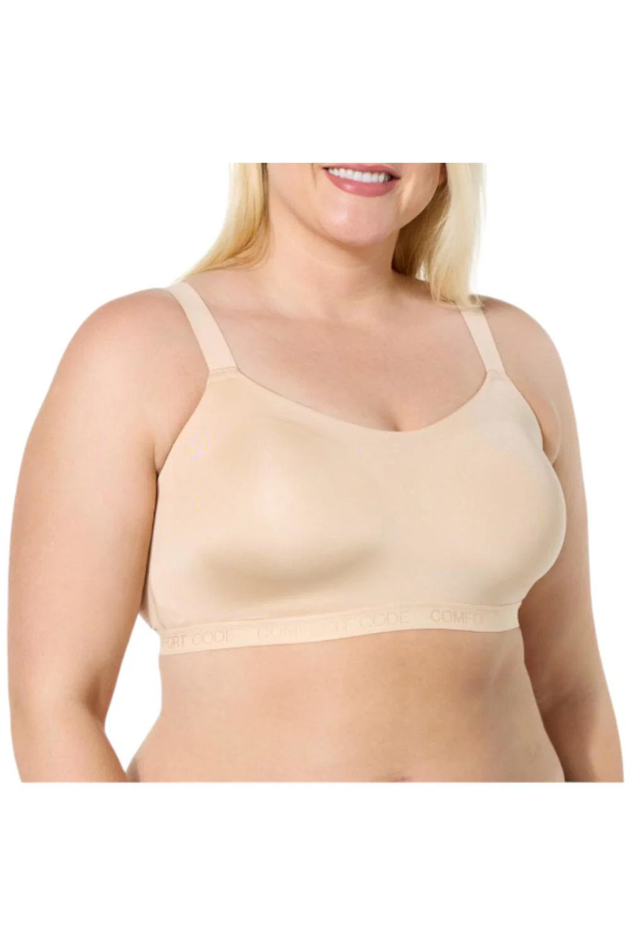 Comfort Code Women's Signature Smooth Wireless Bra Frappe -